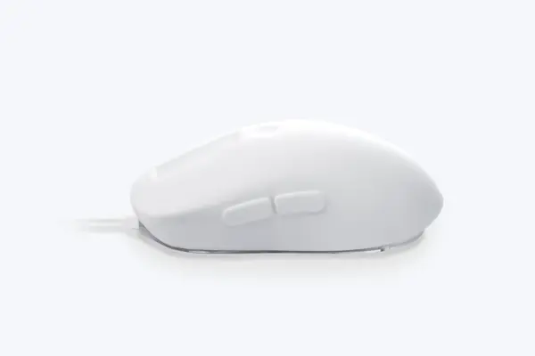 CliqTec MOUSE 2 side-top view showing scroll area and on/off power button
