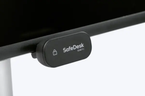 CliqTec SafeDesk mounted on a screen